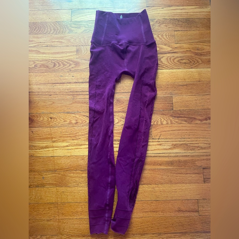 Free People Leggings, Purple, Size Small
